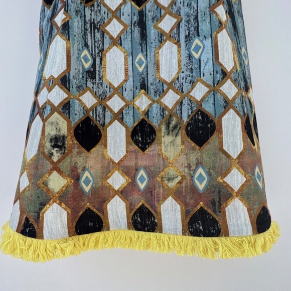 Christian Lacroix Linen Blend Mini Dress With Fringe Hem, Size XXS - Picture 14 of 16